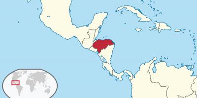 Ονδούρα θέση στον παγκόσμιο χάρτη