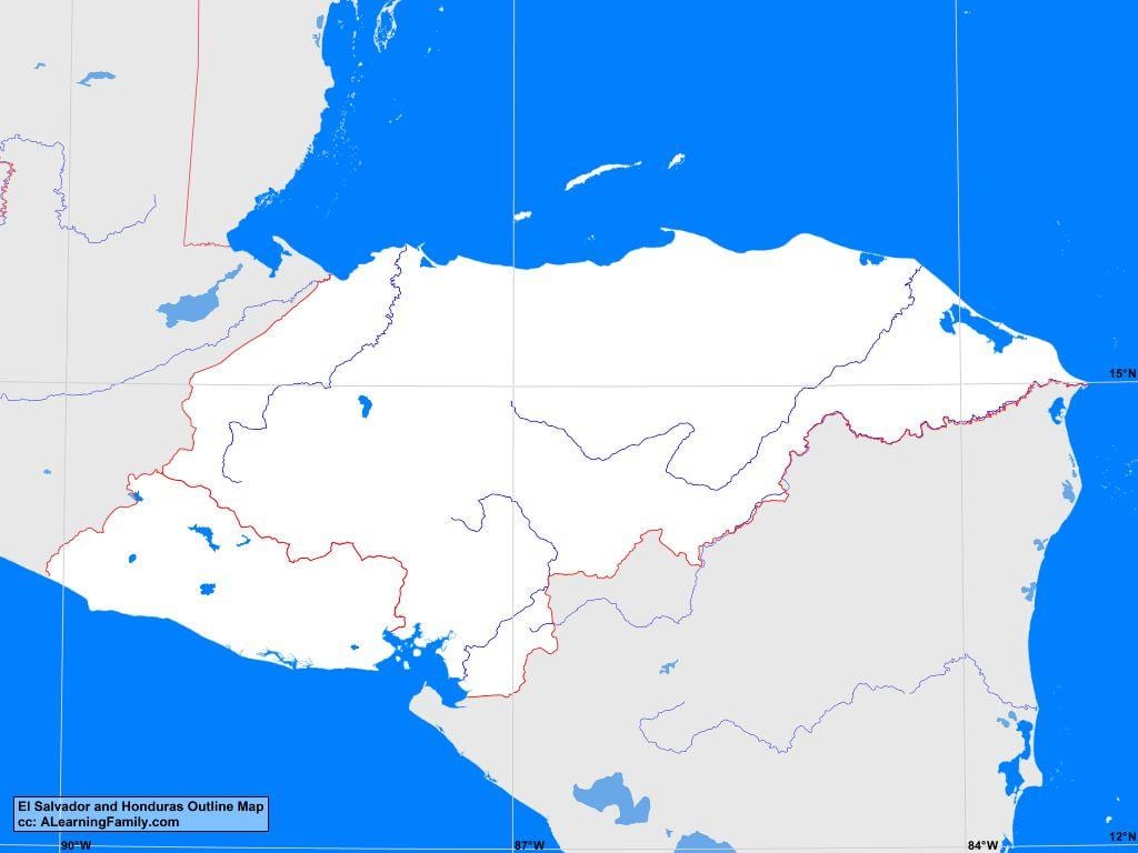 Ονδούρα κενό χάρτη