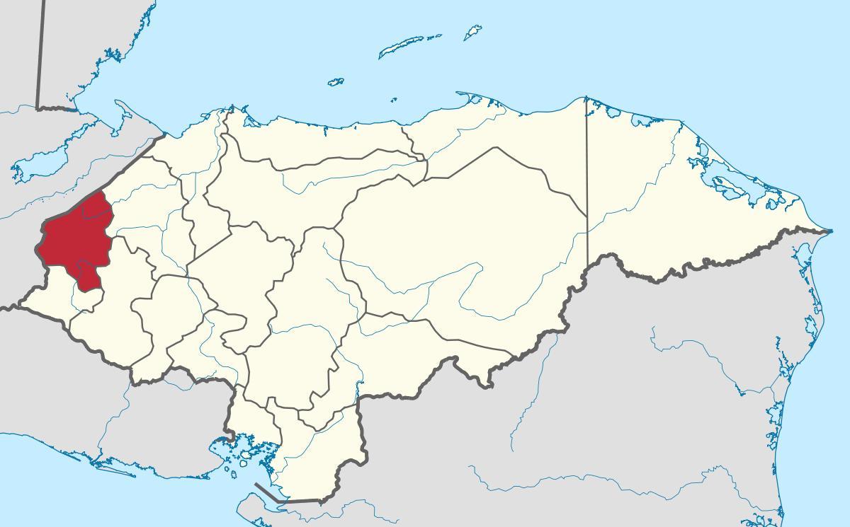 χάρτης του κοπάν Ονδούρα
