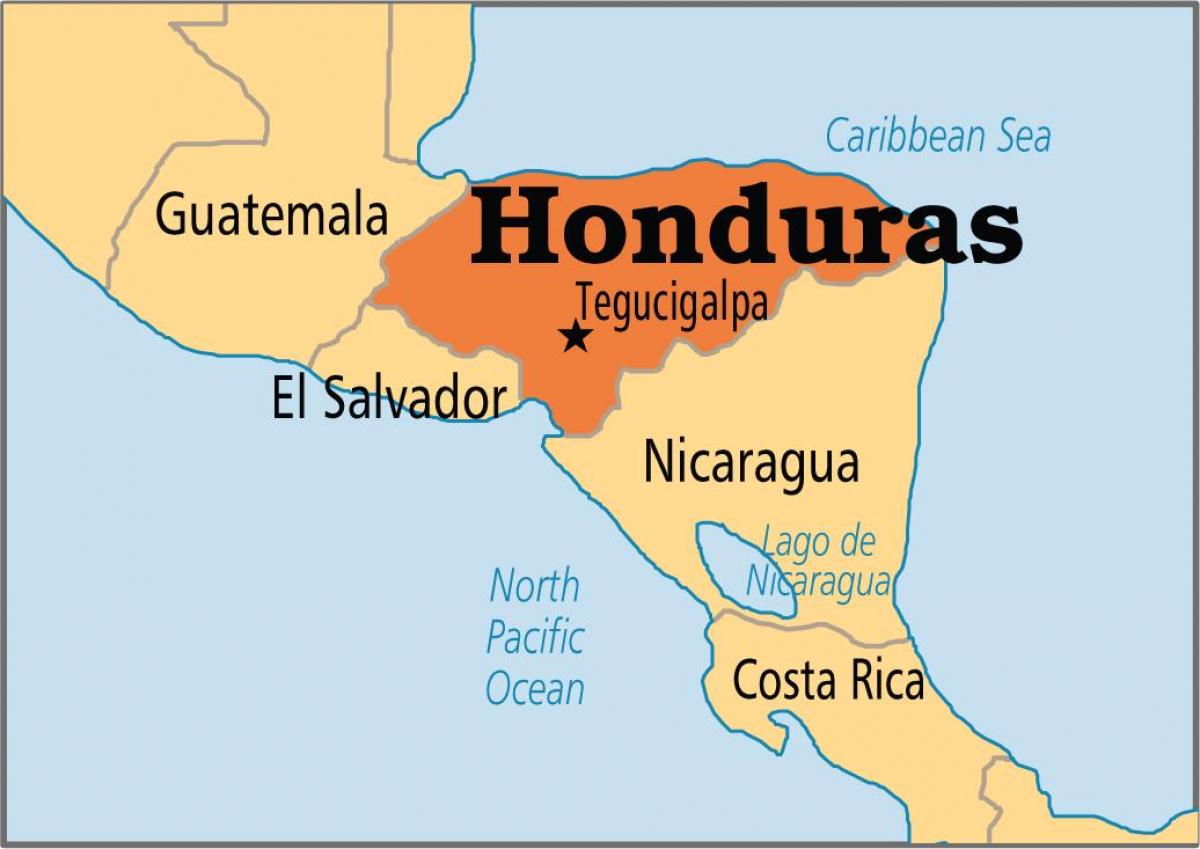 Ονδούρα κεφαλαίου χάρτης