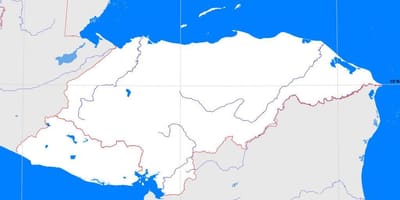 Ονδούρα κενό χάρτη