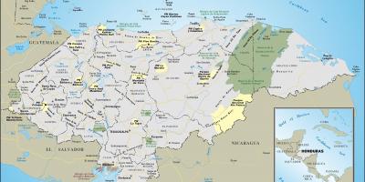 Χάρτης της Ονδούρας 