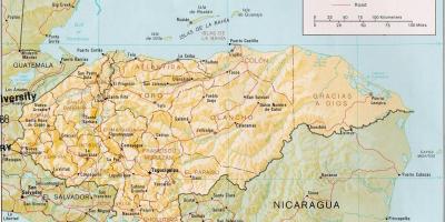 Roatan bay νησιά Ονδούρα χάρτη